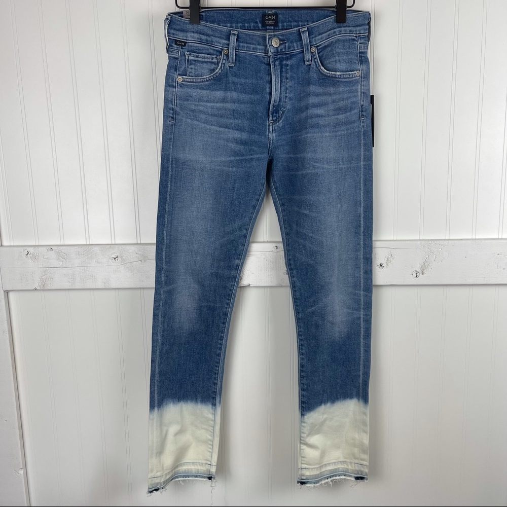 CITIZENS OF HUMANITY Agnes Mid Rise Crop Bleach - Picture 2 of 8